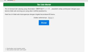 Link Tes Usia Mental yang Viral di Tiktok, Cek Sekarang Juga! Link Tes Usia Mental yang Viral di Tiktok, Cek Sekarang Juga!