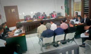 Suasana sidang lanjutan kasus Bupati Bogor non aktif Ade Yasin di Pengadilan Negeri (PN) Tipikor Bandung, Rabu (10/08). (Yudha Prananda / Istimewa)