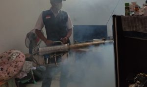 Antisipasi Paparan Nyamuk DBD, Desa Cicalengka Wetan Bentuk Satgas Khusus Satgas khusus penanganan nyamuk DBD dari Desa Cicalengka Wetan, Kecamatan Cicalengka, Kabupaten Bandung tengah melaksanakan fogging. (Dokumentasi Desa Cicalengka Wetan eksklusif untuk Jabar Ekspres)