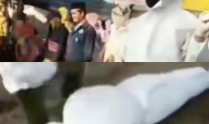 pocong jatuh di sukabumi