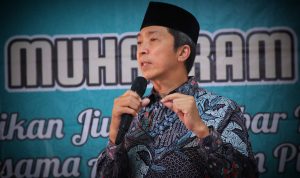 Wakil Wali Kota Bogor Dedie A Rachim, menjelaskan persiapan Pemkot Bogor dalam mengantisipasi virus cacar monyet. (Yudha Prananda / Jabar Ekspres)