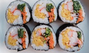 kimbab Korea, Salah satu ide makanan untuk bekal jalan-jalan bersama anak.