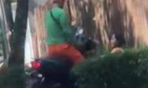 Tangkapan layar Video anggota PSSU aniaya wanita yang viral di media sosial. (instagram)