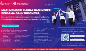 BI Kembali Buka Lowongan PCPM Angkatan 37, Cek Disini!