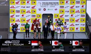 Pebalap Astra Honda Kibarkan Merah Putih di ARRC Jepang