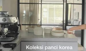 Tangkapan layar video unggahan dari @patricia.stephanie yang mengaku middle class namun memiliki peralatan masak yang mewah. (TikTok)