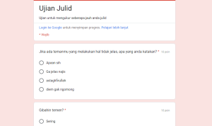 Ternyata Ada Link Tes Ujian Julid! Cek Disini Seberapa Julid Anda ujian julid