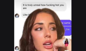 Unggahan Sumner Stroh model yang ngaku selingkuhan Adam Levine. (tangkapan layar tikTok)