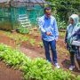 Wali Kota Bogor Bima Arya saat berada di lokasi kelompok wanita tani (KWT) Bina Tani di Kampung Buntar, Kelurahan Muarasari, Kecamatan Bogor Selatan. (Yudha Prananda / Humpro)
