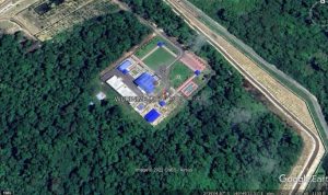 Penampakan rumah mewah Lucas Enembe via Google Earth. (foto Google Earth)