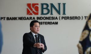 Menteri BUMN Erick Thohir berkunjung ke BNI Representative Office Amsterdam di Belanda pada Jumat, 2 September 2022. BNI Amsterdam bertugas untuk mengoptimalkan usaha para diaspora Indonesia di Belanda dan Eropa.