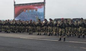Komponen Cadangan (Komcad) ditetapkan oleh Waki Presiden RI Ma'aruf Amin di Lapangan Pusdiklatpassus, Kopassus Batujajar, Kabupaten Bandung Barat. Foto: Akmal Firmansyah