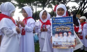 Implementasikan Belajar Merdeka, Ribuan Anak PAUD Ikuti Simulasi Manasik Haji 