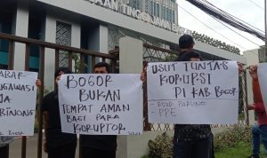 Demo Massa JARAK terkait dugaan Kasus Korupsi RSUD Parung Bogor, Kejati Jabar Janji Terus Monitoring