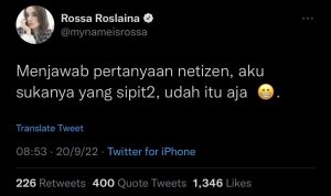 Tangkis Isu Selingkuhan Reza Arap, Rossa Tegaskan Suka Pria Sipit