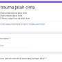 Link tes trauma jatuh cinta