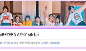 Link ujian buat ARMY