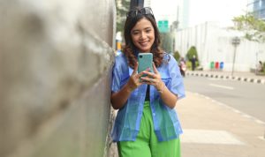 Samsung Galaxy A03 ketika sedang digunakan