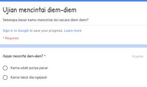link ujian mencintai diam-diam