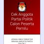 cek nama anggota parpol
