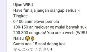 Docs.google.com Ujian Wibu, Kamu Termasuk Wibu Akut? Ayo Coba Tes Disini!