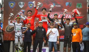 Dua Crosser Astra Honda Kuasai Podium IndoMX National Championship di Sulsel