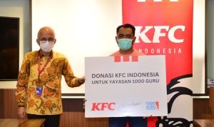 KFC Indonesia Serahkan Donasi Hasil Program Bucket For Given, Bucket For Good Kepada Yayasan 1000 Guru