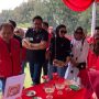 KOMPAK: Ketua DPD PDI Perjuangan Jawa Barat Ono Surono, Sekretaris DPD Ketut Sustiawan dan Ketua Panitia Lomba Inovasi Menu Berbasis Pangan Lokal Hj Ijah Hartini saat meninjau kegiatan lomba di Kebun Raya Cibodas, Kabupaten Cianjur.