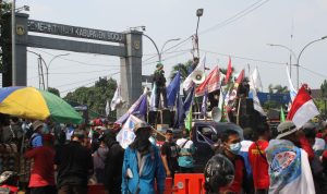 Ribuan Buruh di Kabupaten Bogor Turun ke Jalan, Berikut Tuntutannya