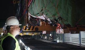 Rangkaian Kereta Inspeksi KCJB Diberangkatkan Menuju Depo Tegalluar