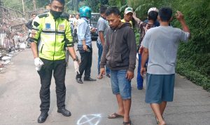 Pengendara Sepedah Motor Tanpa Identitas Tewas Terlindas Truk di Ciawi