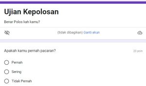 Link Tes 'KEPOLOSAN' Google Docs Form, Kamu Masih Polos?