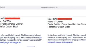 Tuhan dan Saiton Terdaftar di 5 Partai Politik