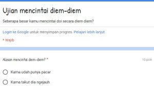 Link Ujian Mencintai Diam Diam Lagi Viral, Segera Coba Disini!