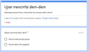Tes Ujian Mencintai Diam Diam Viral di TikTok, Akses Linknya Disini!