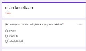 ujian kesetiaan docs google