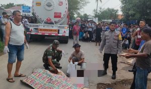 Kecelakaan di Balongan Indramayu, Suami Salip Truk, Istri Terlindas hingga Tewas