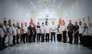 Jajaran Kamar Dagang dan Industri (Kadin) Kota Bogor saat menyambangi Wakil Wali Kota Bogor di Balai Kota Bogor. (Yudha Prananda / Jabar Ekspres)