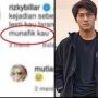 Tangkaan layar percakapan Rizky Billar di komentar, saat sebut Netizen munafik.