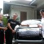 Dirjen pengolahan sampah limbah B3 KLHK Rosa Vivien (kanan) bersama Wali Kota Bogor Bima Arya sebelum melepas rombongan Get The Fest Tour di Balai Kota Bogor. (Yudha Prananda / Jabar Ekspres)