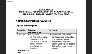 Link Download Latihan Soal Seleksi PPPK, untuk Tenaga Pendidik Guru Bahasa Inggris