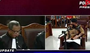 Hasil visum dubur dan kemaluan brigadir J terungkap dalam persidangan perdana Ferdy Sambo. (Tangkapan layar TV Polri)