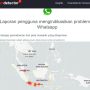 Bagas status situs downdetector yang mendeteksi adanya gangguan WhatsApp down hari ini.