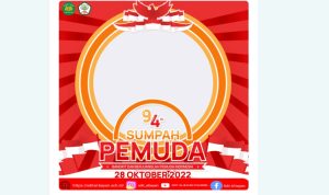 Salah satu twibbon hari sumpah pemuda yang bisa dipasang di sosial media.