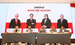 Direksi bank BJB syariah saat acara Media Gathering bank bjb