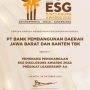 bank bjb Kantongi Penghargaan pada ESG Disclosure Awards 2022 ESG Disclosure Awards 2022