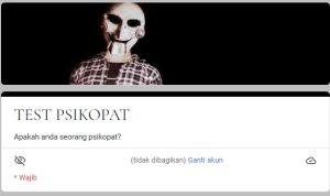 Link Tes Ujian PSIKOPAT yang Lagi Viral 2022, Ketahui Tingkat Psikopat Dalam Dirimu!