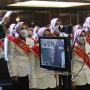 BERJALAN KHIDMAT: 203 mahasiswa Fakultas Farmasi Unjani menjalani sumpah/janji profesi apoteker di Grand Hotel Preanger, Jalan Asia Afrika, Kota Bandung, Selasa, 4 Oktober 2022.