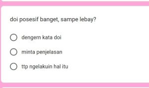 Link Tes Ujian Bucin via Google Form Update 2022, Ketahuilah Kamu Diperbudak Cinta atau Tidak?