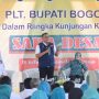 Kunjungi Kecamatan Sukaraja Bupati Minta Masyarakat Tingkatkan Ketahanan Pangan